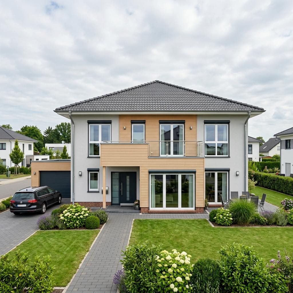Ausbauhaus Generation 3 des Herstellers allkauf haus — in Holztafelbauweise, rund 202 m²