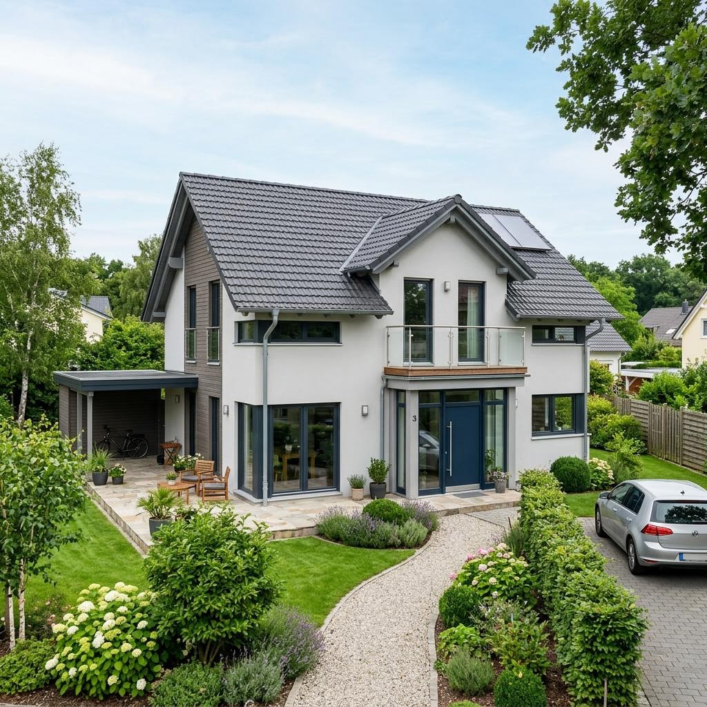 Ausbauhaus Home 3 des Herstellers allkauf haus — in Holztafelbauweise, rund 137 m²