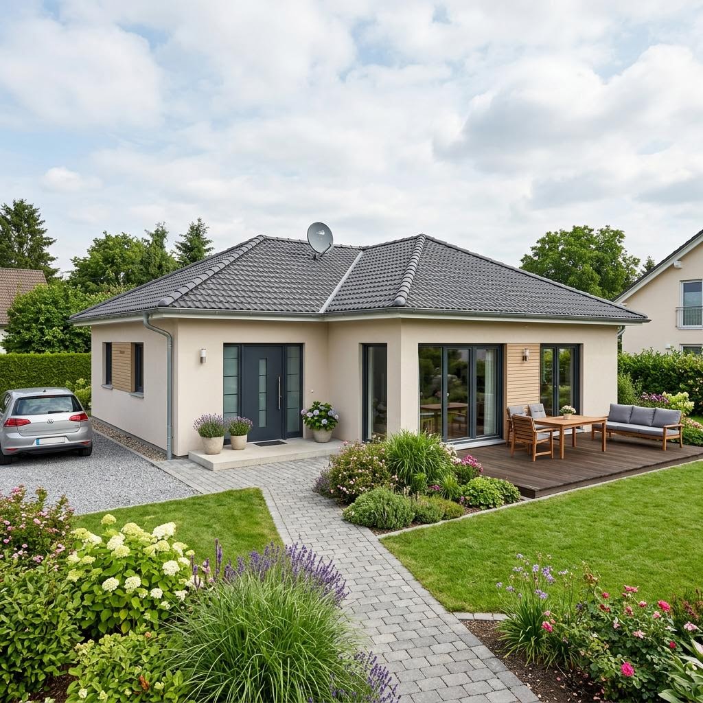 Bungalow Lifetime 6 des Herstellers allkauf haus — in Holztafelbauweise, rund 70 m²