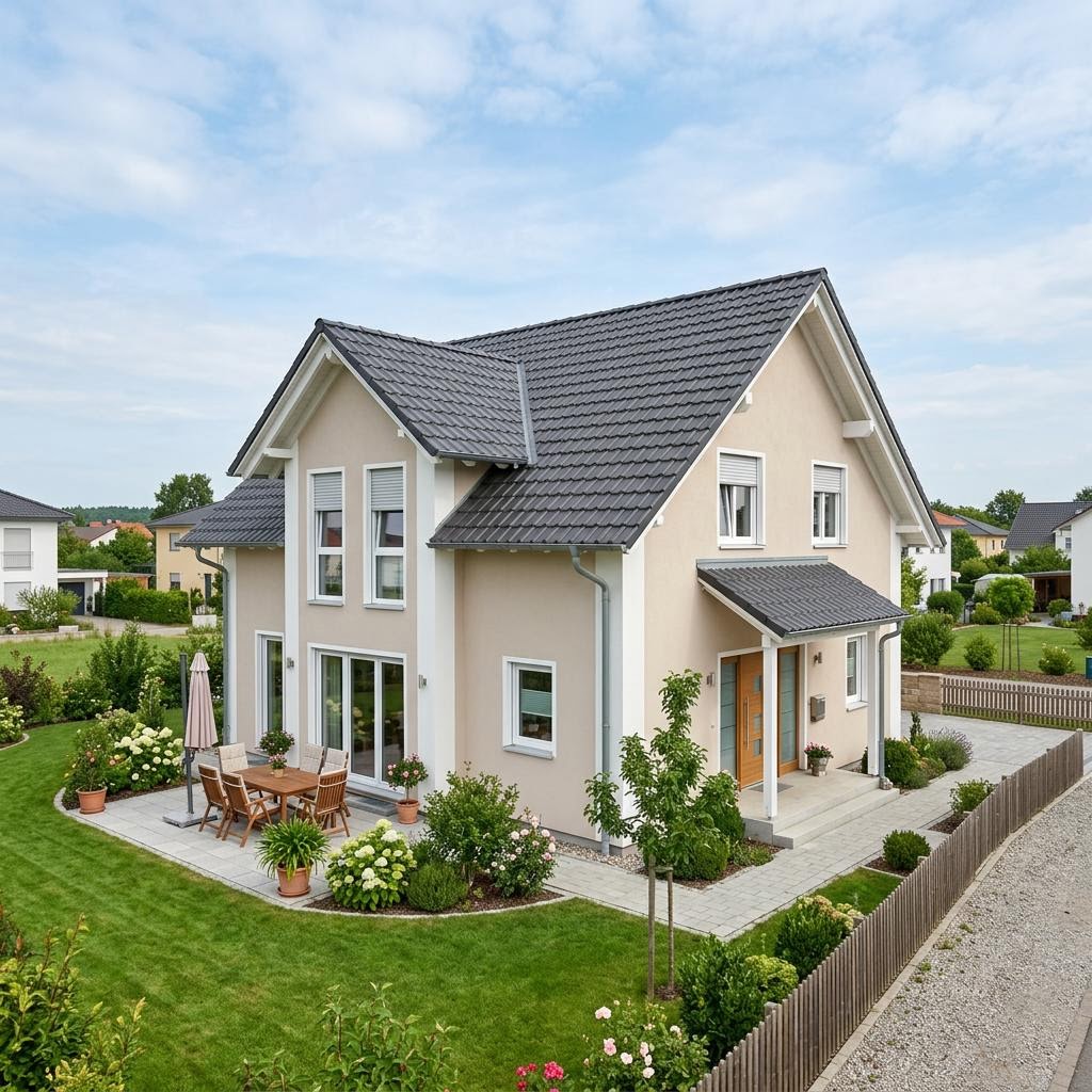 Bausatzhaus Bausatzhaus Kompakt 105 des Herstellers ARGE-HAUS — Satteldach, 105 m²