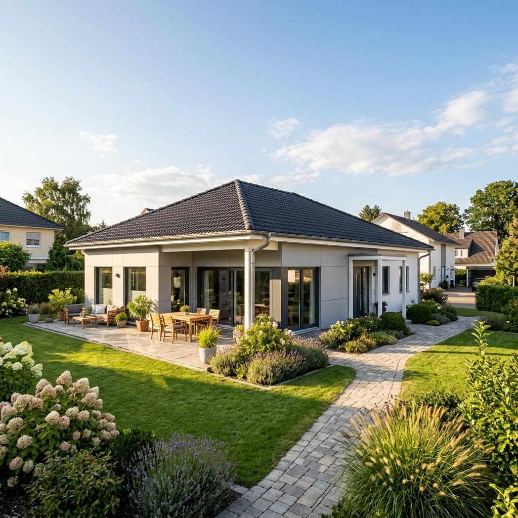 Bungalow Evolution 120 des Herstellers Bien-Zenker mit Walmdach