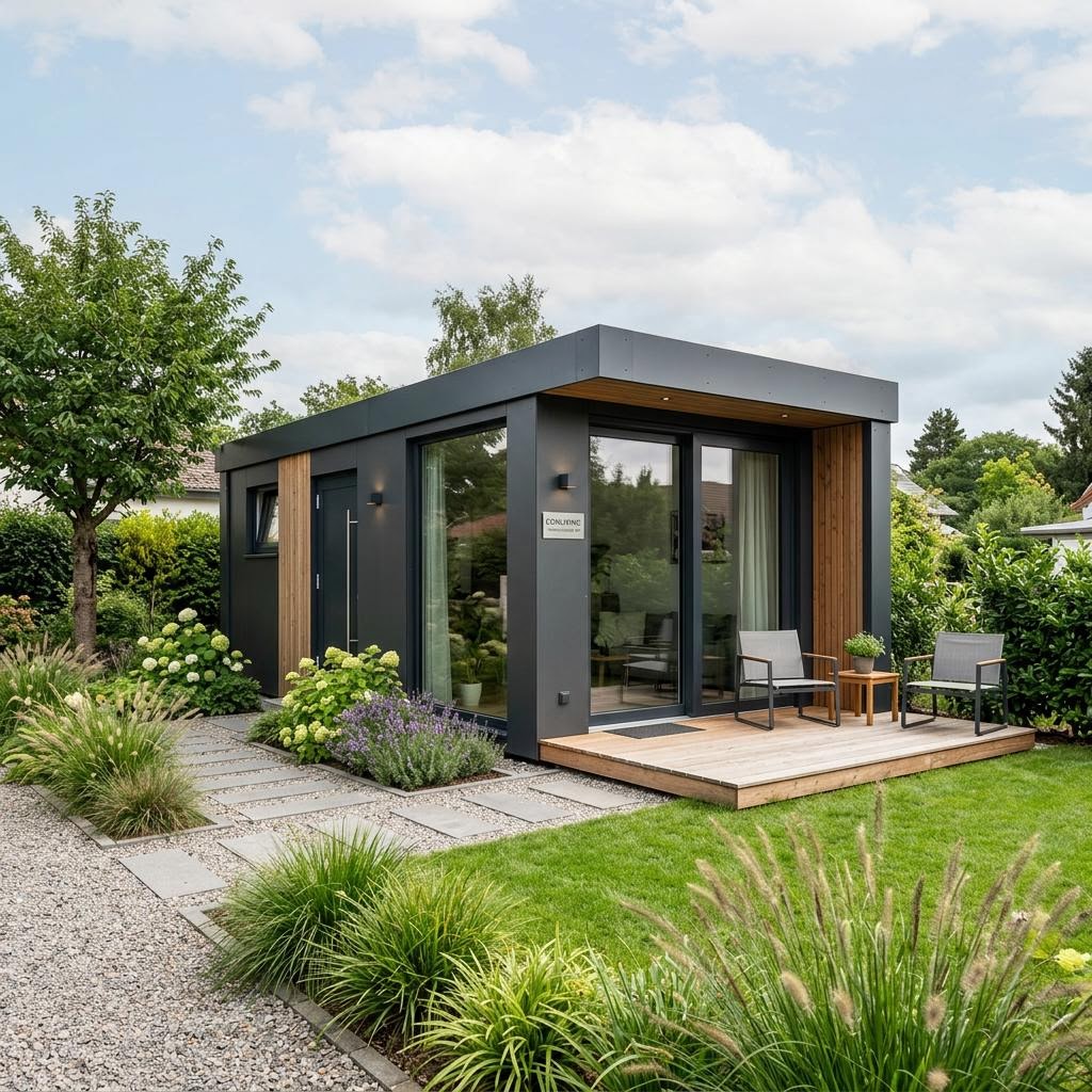 Containerhaus Wohncontainer W4 des Herstellers Conliving — Modulbau mit 18 m²