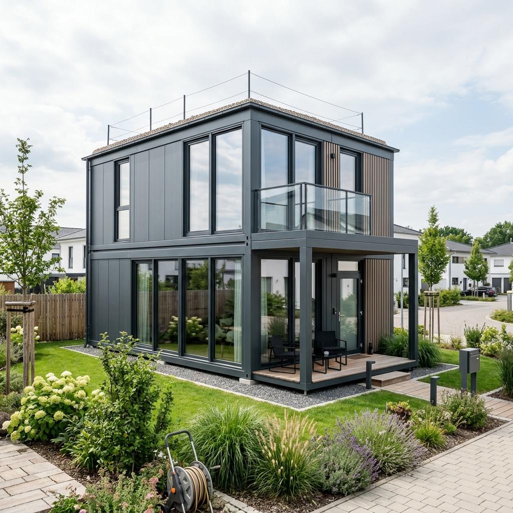 Containerhaus Wohncontainer W9 des Herstellers Conliving — Modulbau mit 72 m²