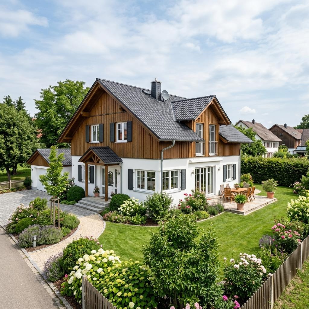 Landhaus Landliebe 135 des Herstellers Danhaus — in Holzrahmenbauweise, rund 135 m²