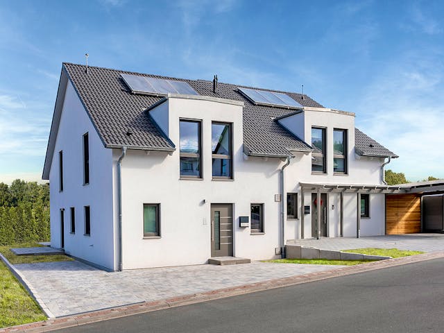 Doppelhaus 35-130 des Herstellers Hanse Haus — QDF-geprüfte Doppelhaushälfte mit 115 m²
