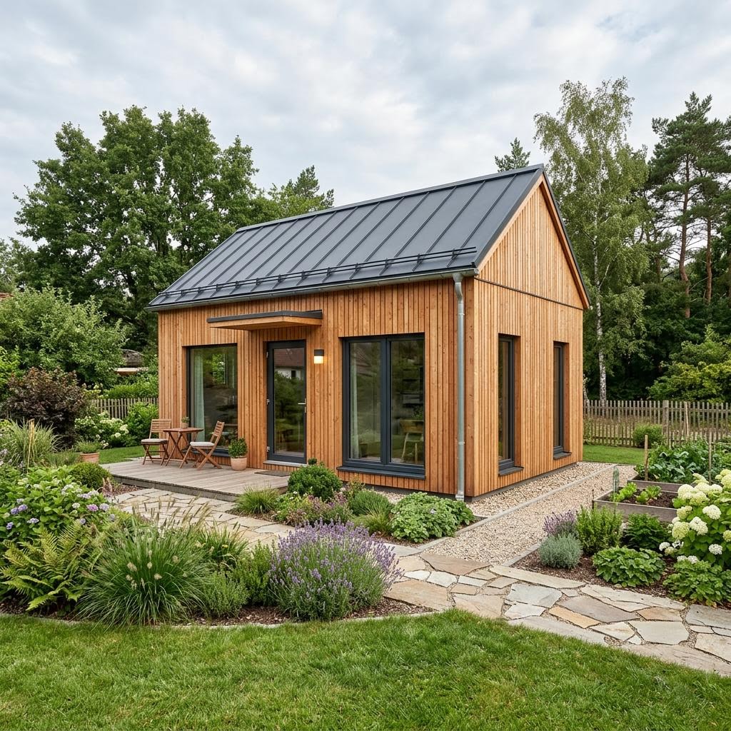 Tiny House Tiny Barn 36 des Herstellers Dwellii House — Minihaus im Scheunen-Look mit Satteldach und 36 m²