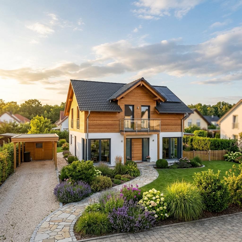 Ökologisches Einfamilienhaus Öko Familie 145 des Herstellers ECO System HAUS