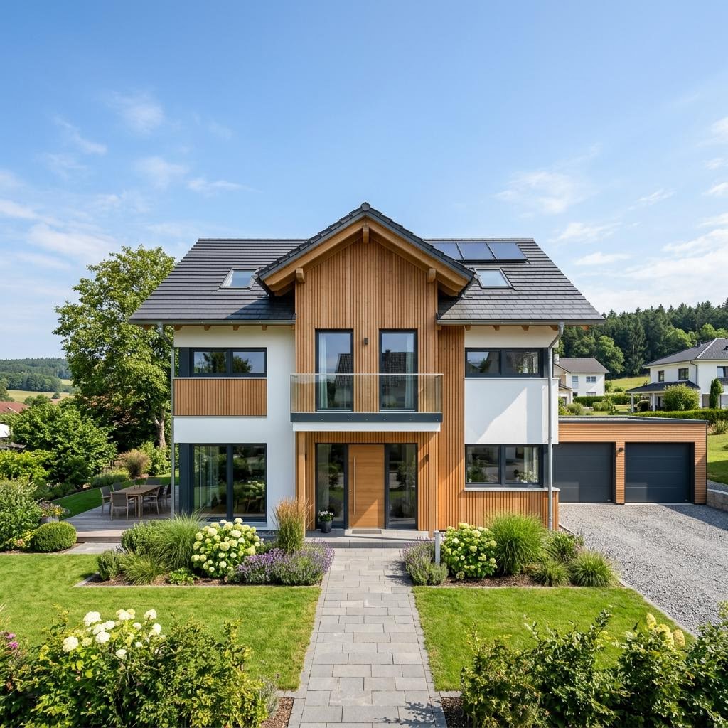Einfamilienhaus Fantastic 161 V2 des Herstellers Bien-Zenker mit Satteldach — Fertighausmodell mit rund 161 m²