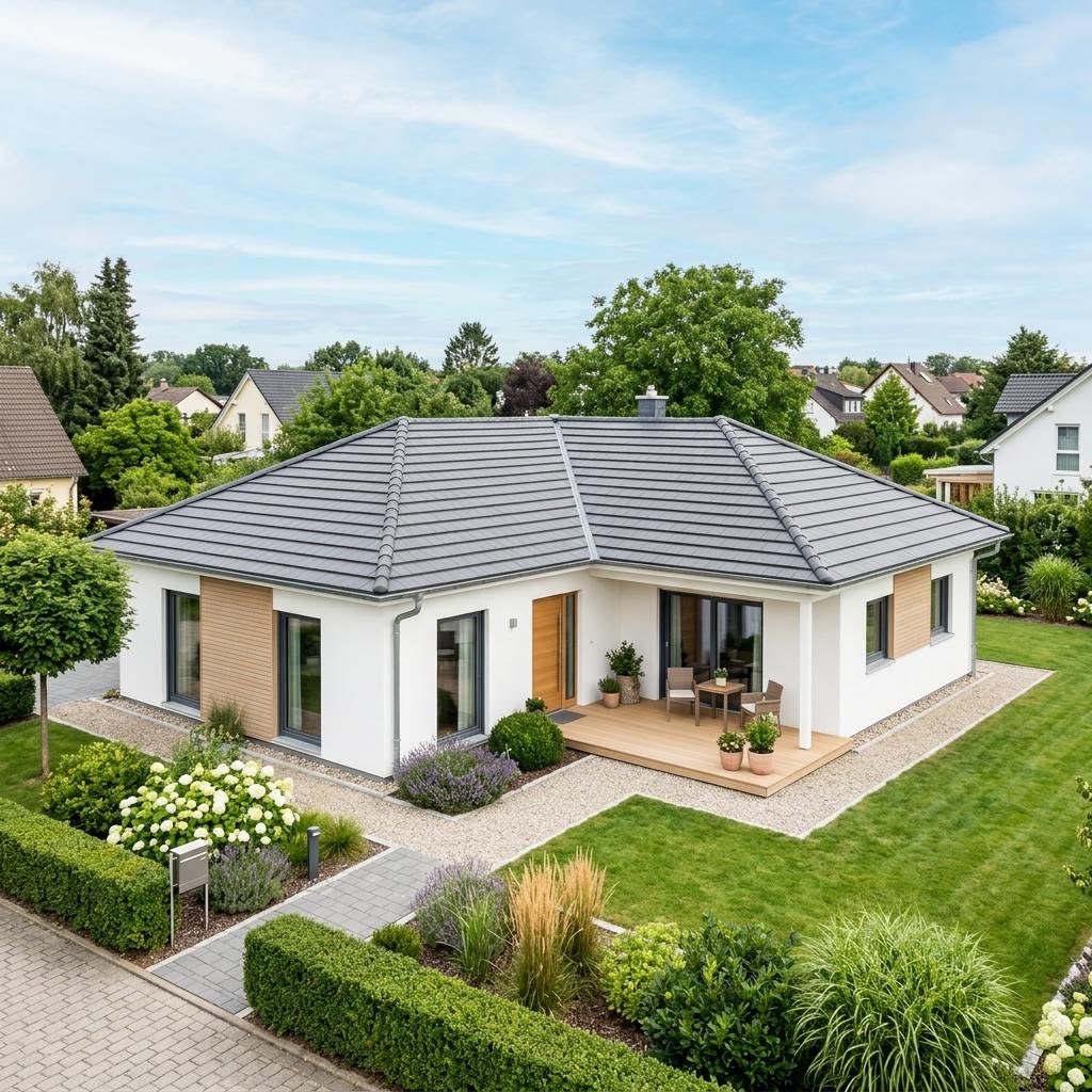 Bungalow Bungalow Walm 108 des Herstellers ELK Haus mit Walmdach — 108 m²