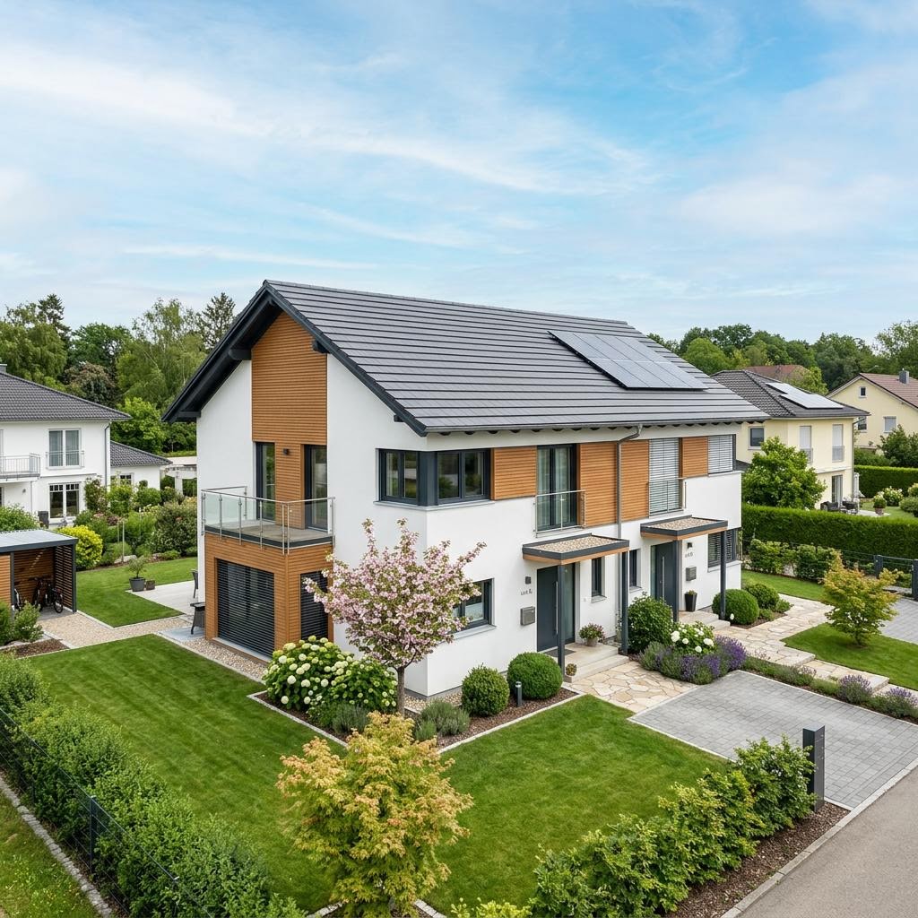 Zweifamilienhaus Zweifamilienhaus Duo Plus 180 des Herstellers ELK Haus — Satteldach, 180 m²