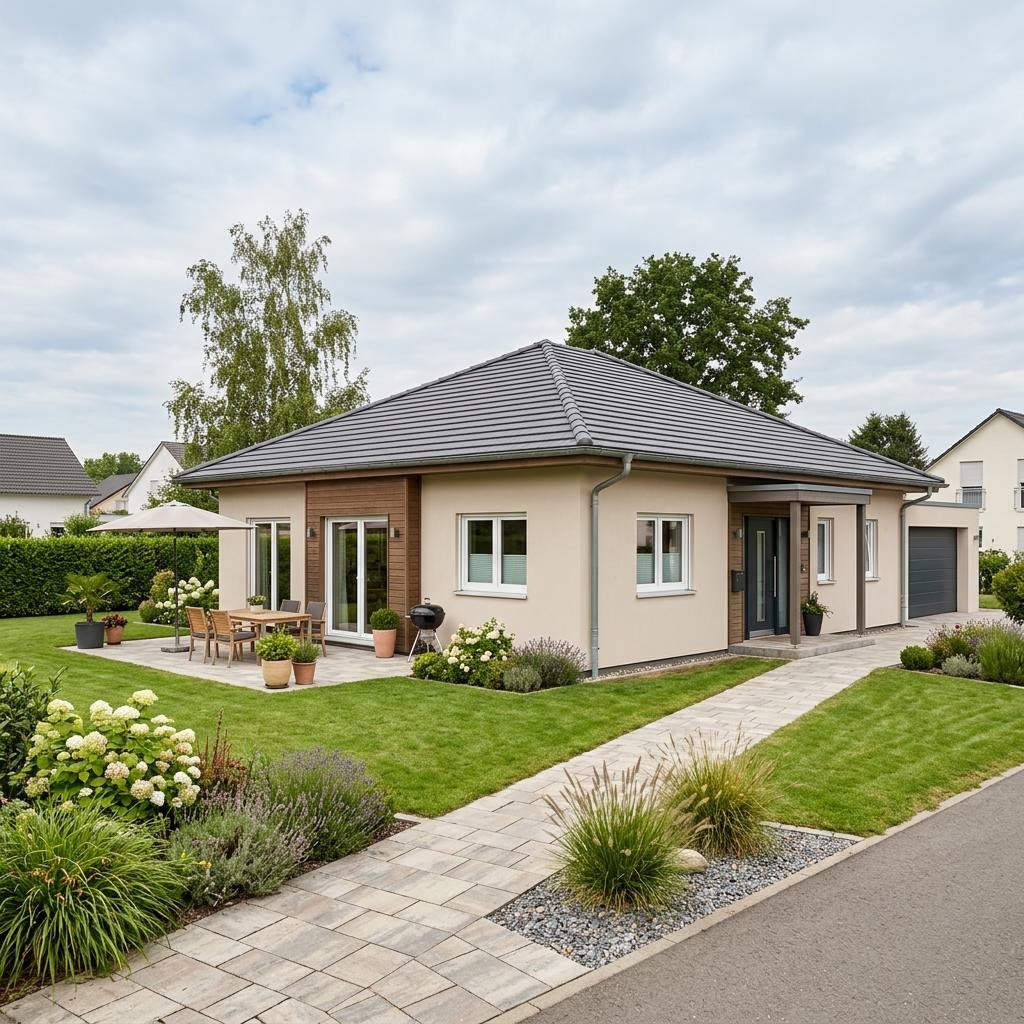 Bungalow VIO Bungalow 110 des Herstellers FingerHaus — in Holztafelbauweise, rund 110 m²
