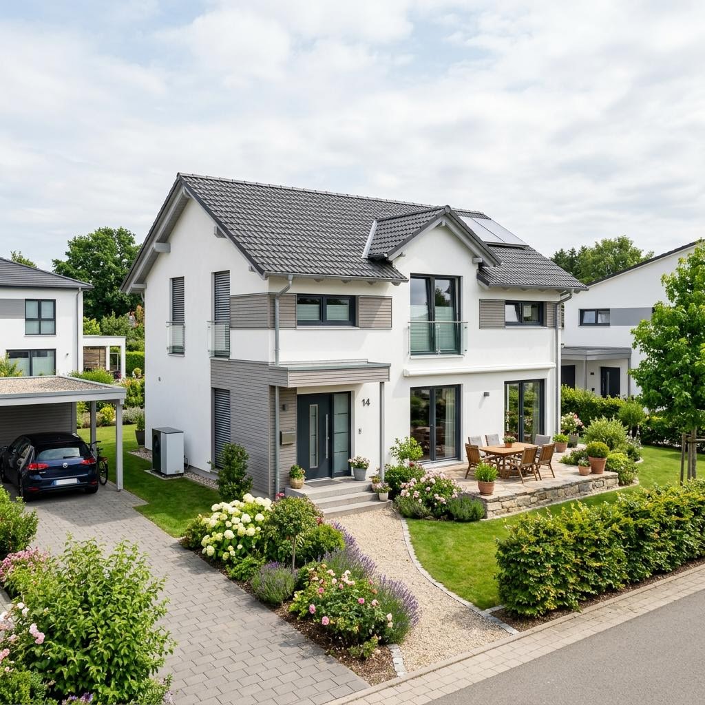 Einfamilienhaus VIO 221 des Herstellers FingerHaus — in Holztafelbauweise, rund 130 m²