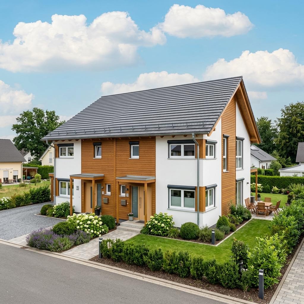 Zweifamilienhaus Zweifamilienhaus Medley 210 des Herstellers FingerHaus — Satteldach, 210 m²