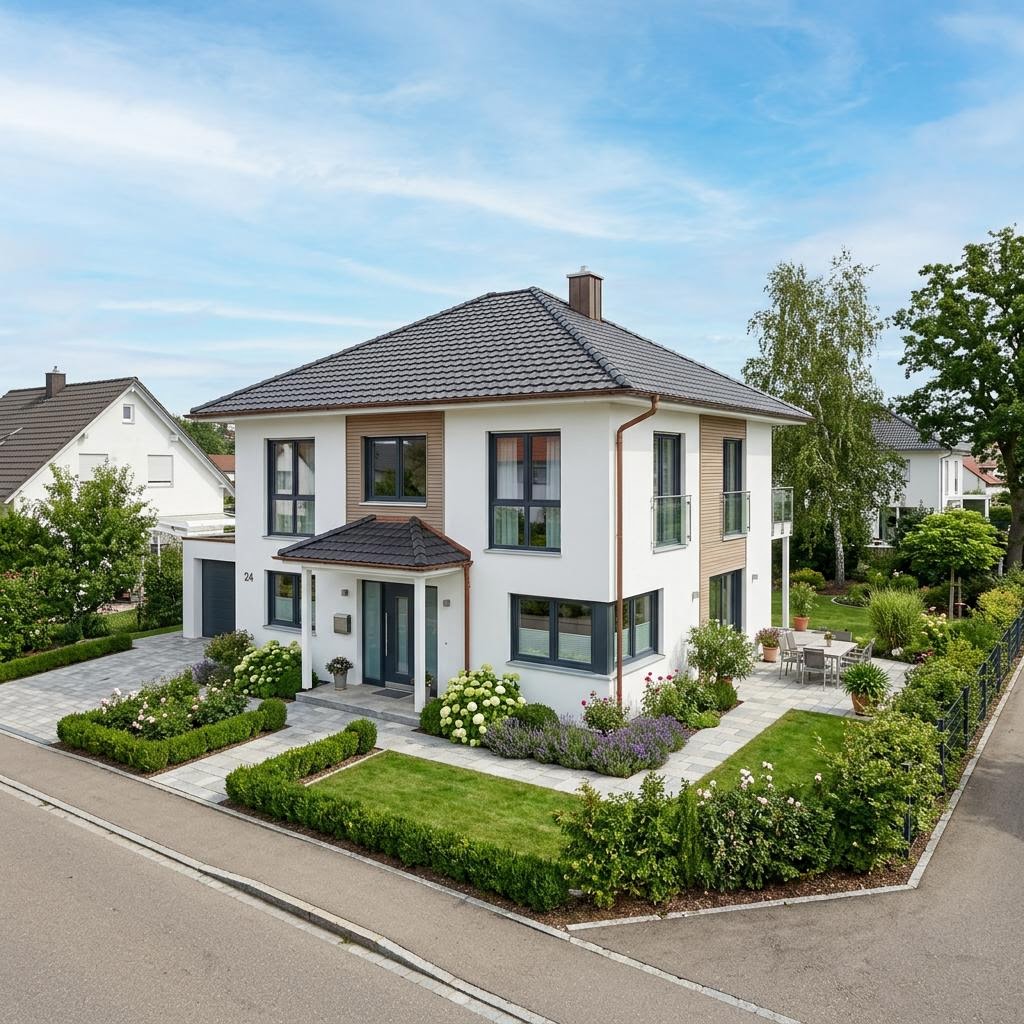 Stadtvilla Stadtvilla Walm 143 des Herstellers Fingerhut Haus mit Walmdach — 143 m²