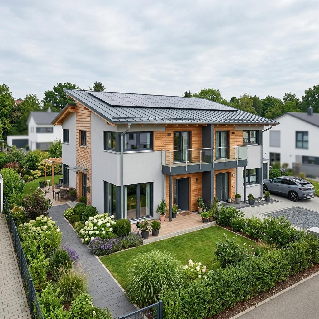 Zweifamilienhaus Zweifamilienhaus Panorama Zwei 200 des Herstellers FischerHaus — Pultdach, 200 m²