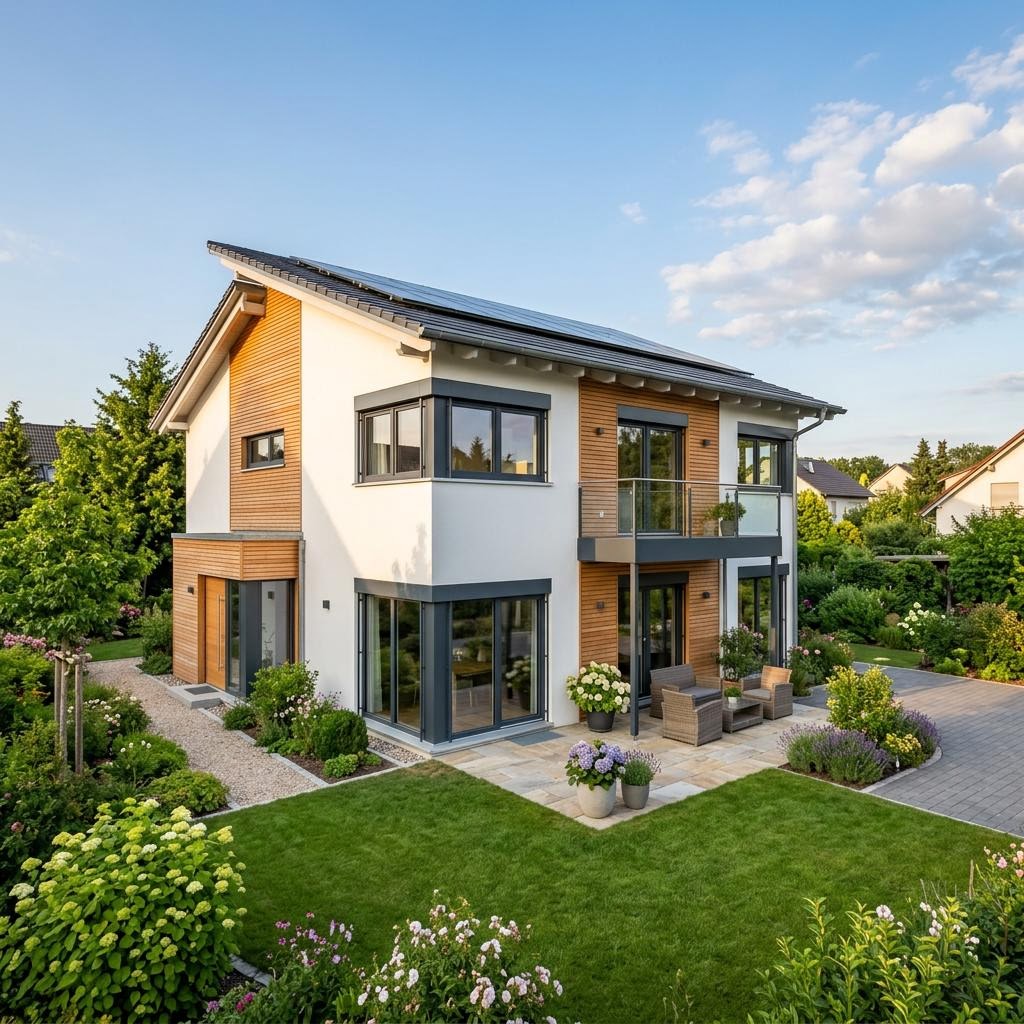 Pultdachhaus Avantera 140 des Herstellers GUSSEK HAUS mit Pultdach