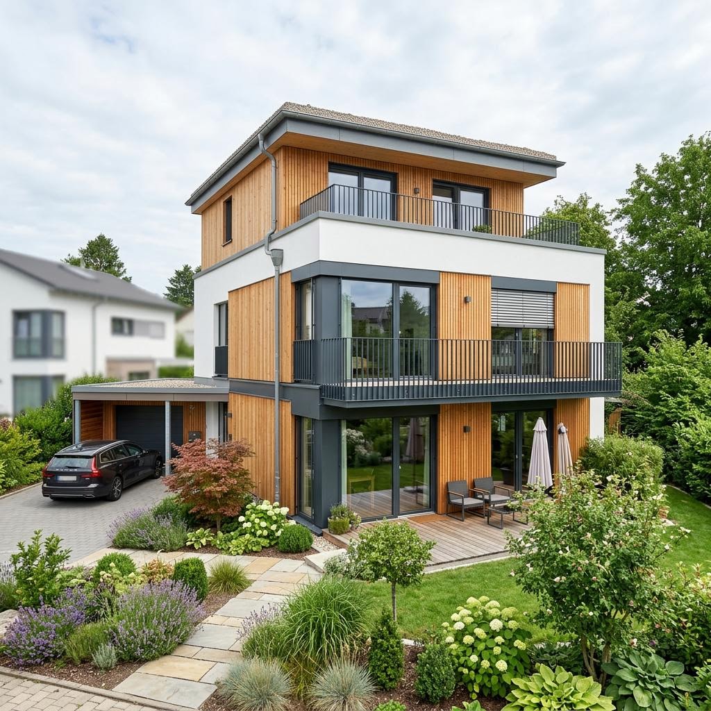 Mehrgenerationenhaus Mehrgenerationenhaus Urban Generation 256 des Herstellers Hanse Haus — Flachdach, 256 m²