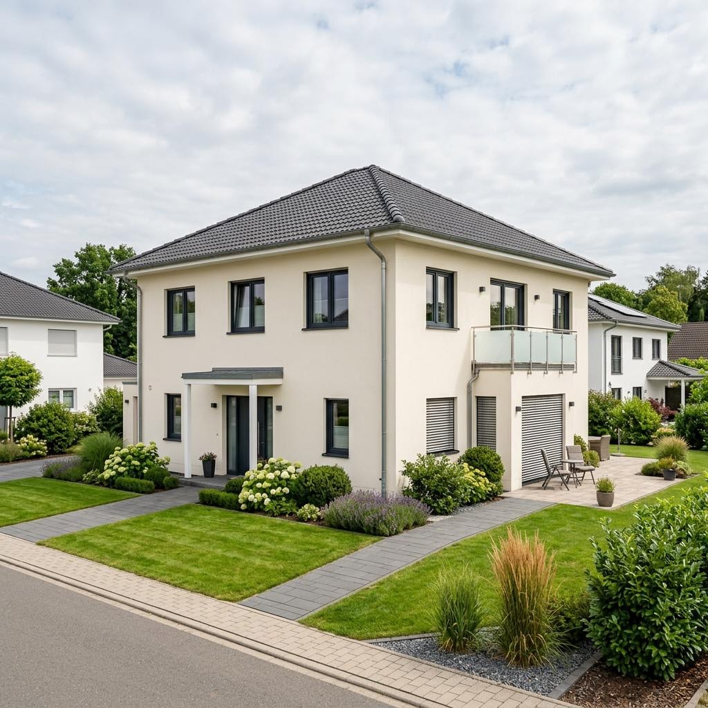 Stadtvilla Stadtvilla 155 des Herstellers Hanse Haus — in Holztafelbauweise, rund 155 m²