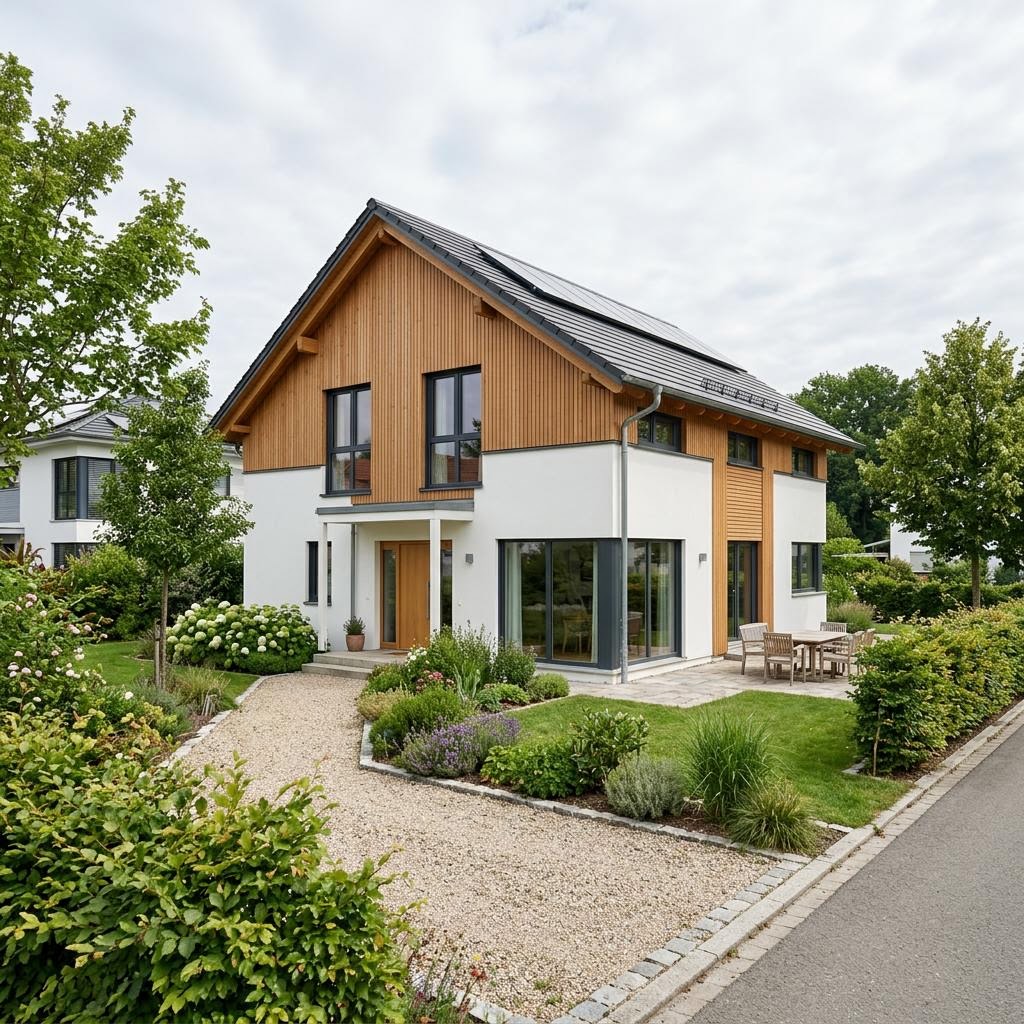 Einfamilienhaus Variant 45-136 des Herstellers Hanse Haus als Fertighaus mit Satteldach