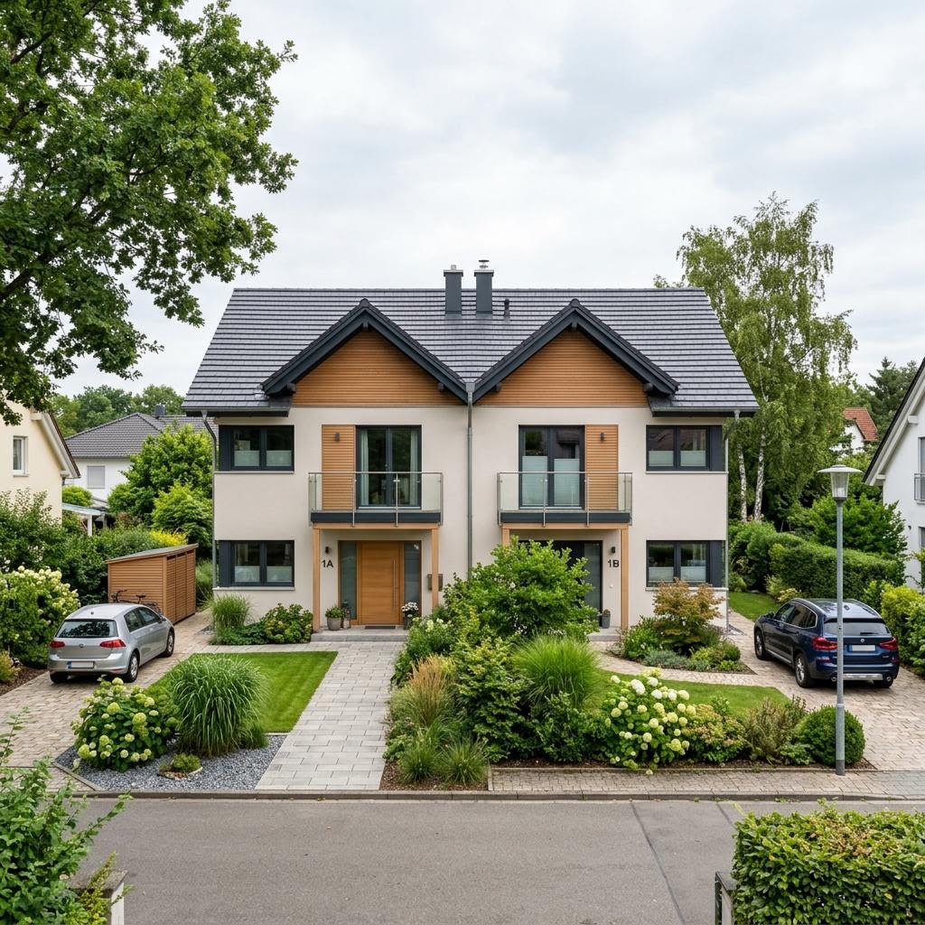 Zweifamilienhaus Zweifamilienhaus Variant Doppel 190 des Herstellers Hanse Haus — Satteldach, 190 m²