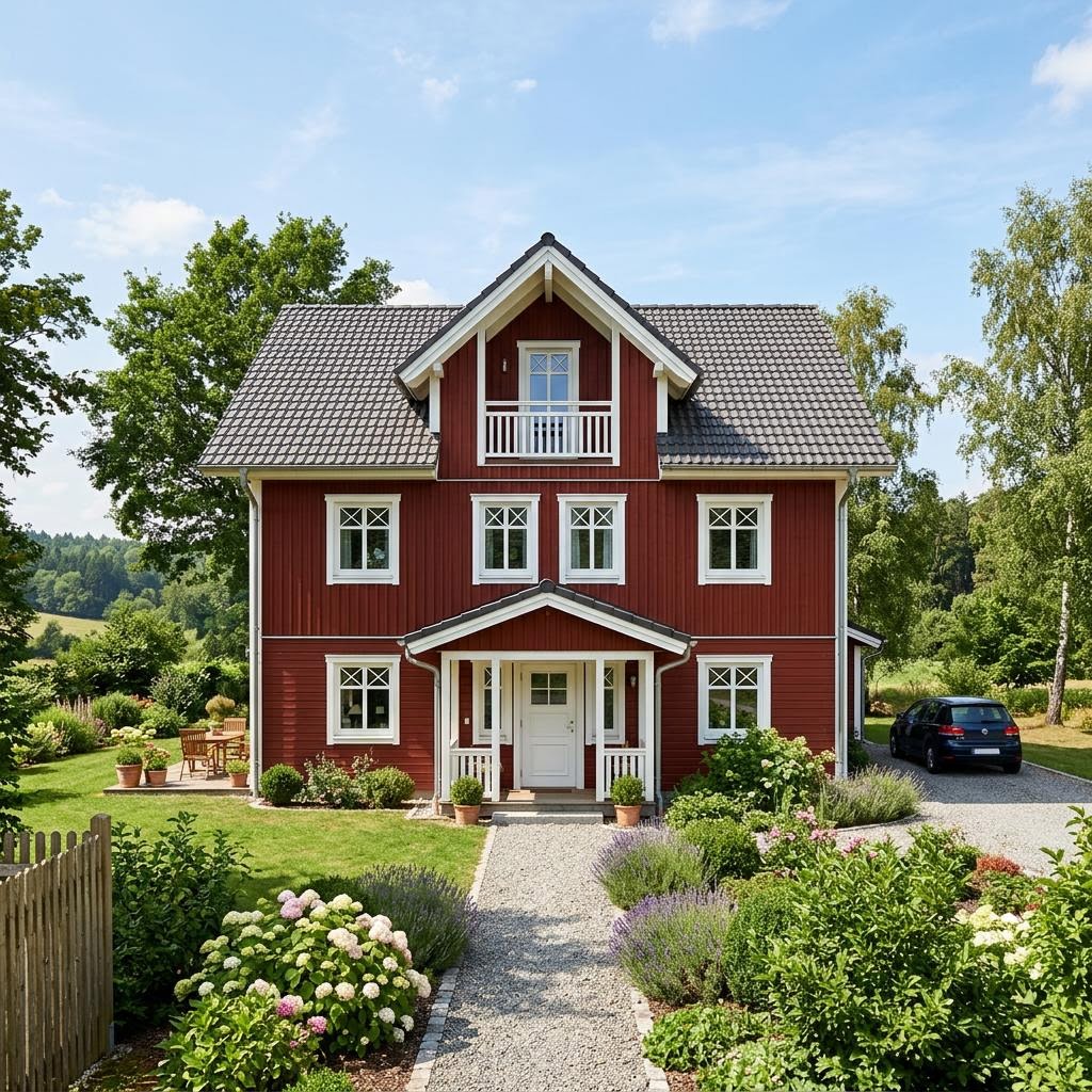 Schwedenhaus Point 184.1 des Herstellers Danwood — großes skandinavisches Fertighaus mit 184 m²