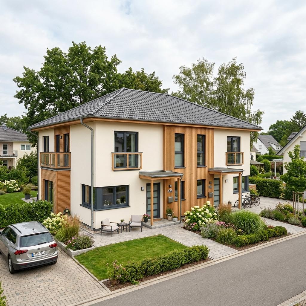 Doppelhaus Doppelhaus Twin Flair 142 des Herstellers Keitel-Haus — Walmdach, 142 m²