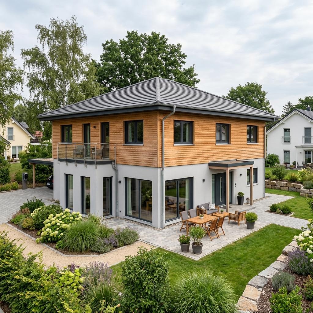 Zweifamilienhaus Zweifamilienhaus Twin Invest 208 des Herstellers Keitel-Haus — Walmdach, 208 m²