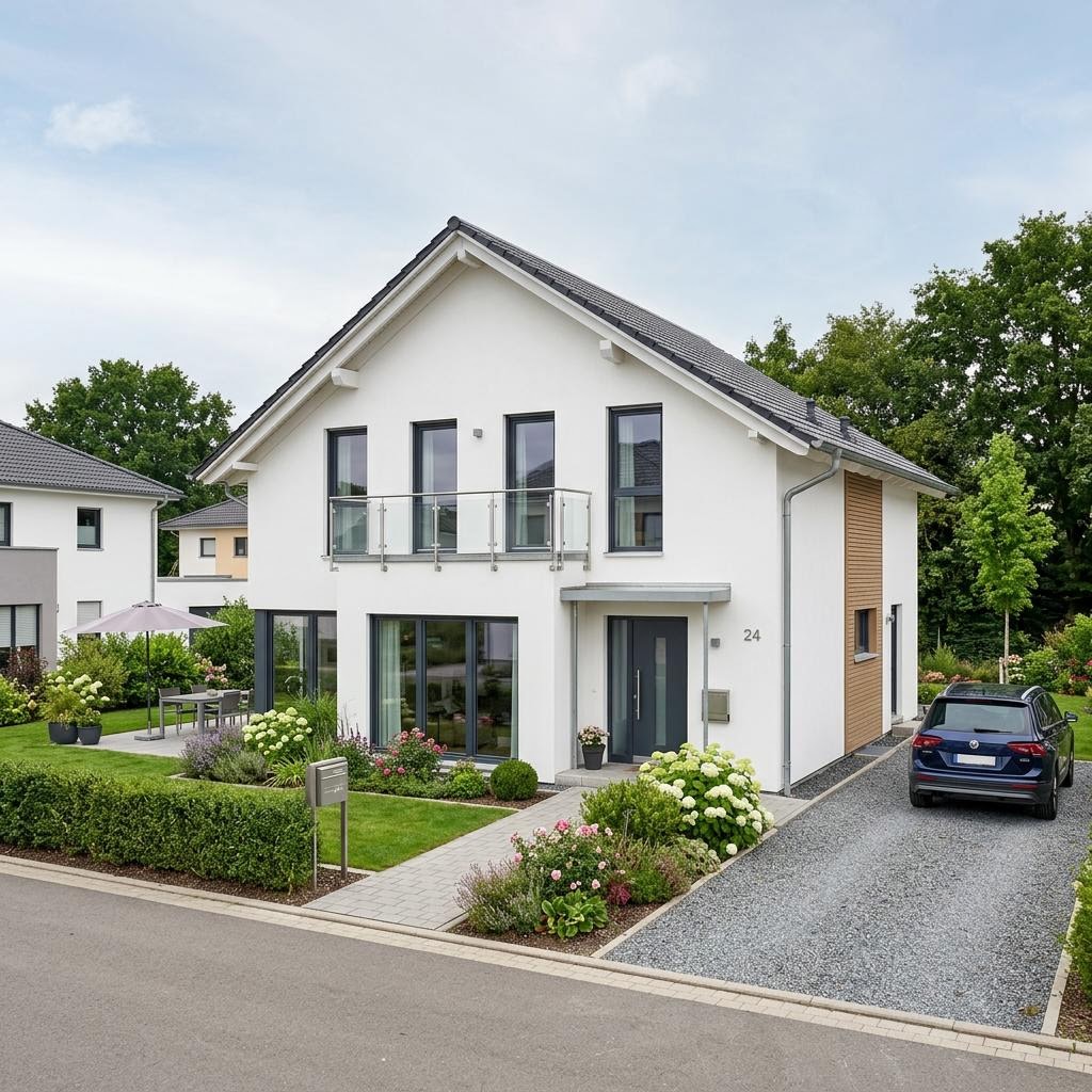 Ausbauhaus FamilyStyle 24.01 S des Herstellers massa haus — in Holztafelbauweise, rund 235 m²