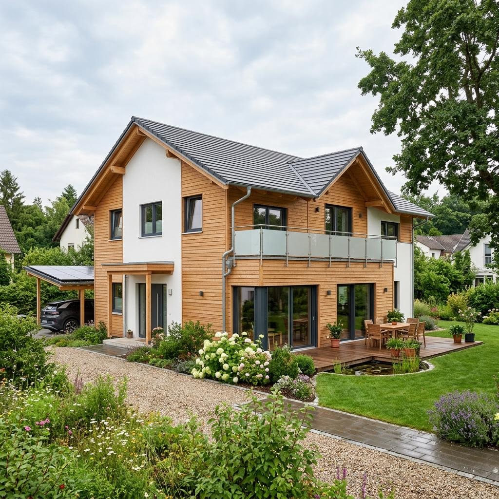 Mehrgenerationenhaus Mehrgenerationenhaus Öko Generation 244 des Herstellers Meisterstück-HAUS — Satteldach, 244 m²