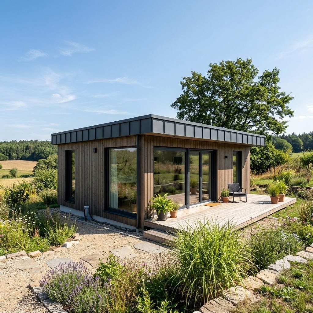 Tiny House Dwellii TR#01 des Herstellers Dwellii House mit Flachdach — Modulhaus mit rund 33 m²