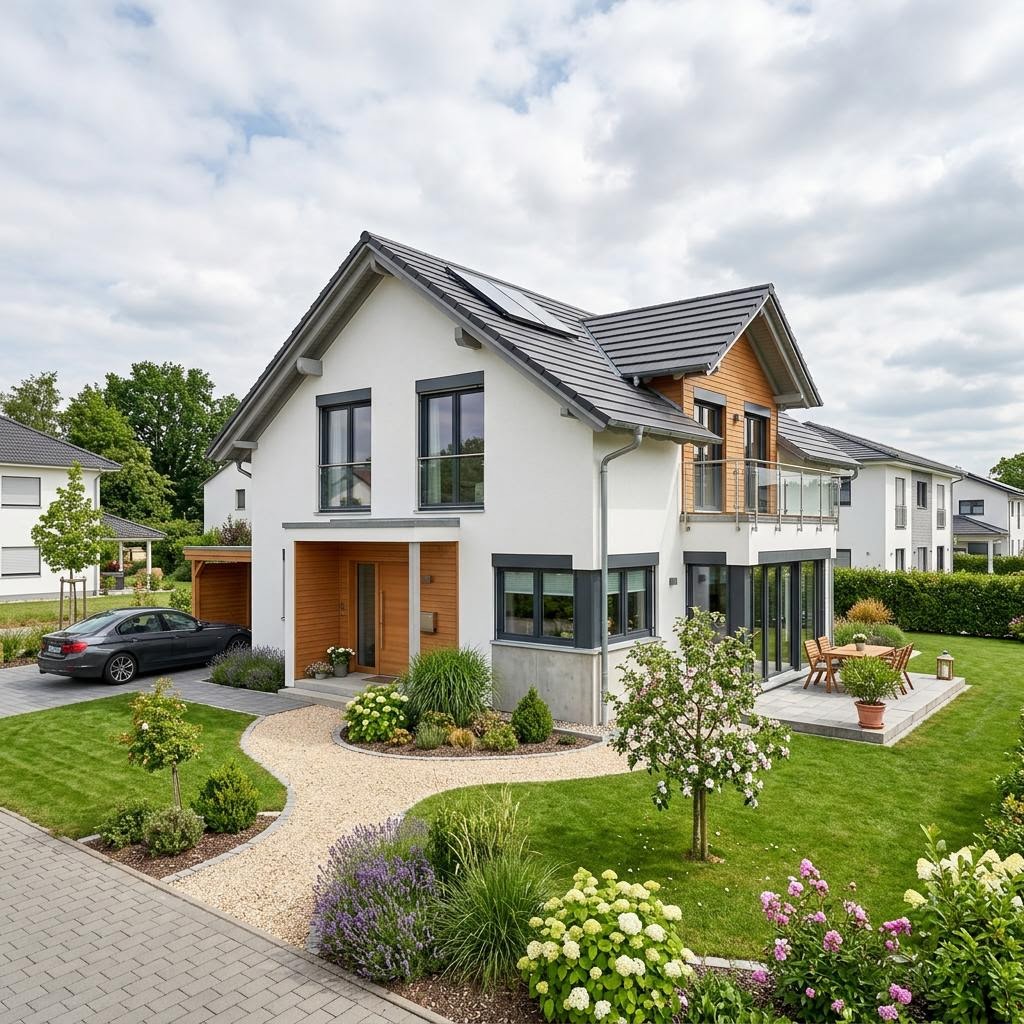 Ausbauhaus Vita 128 des Herstellers OKAL Haus — in Holztafelbauweise, rund 128 m²