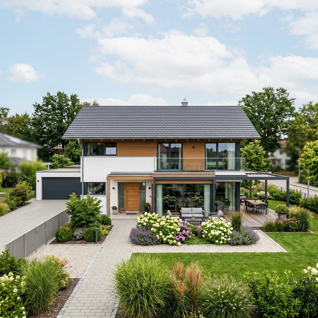 Luxusvilla & Designerhaus Medley 303 des Herstellers Regnauer Hausbau — Holzbau mit 180 m²