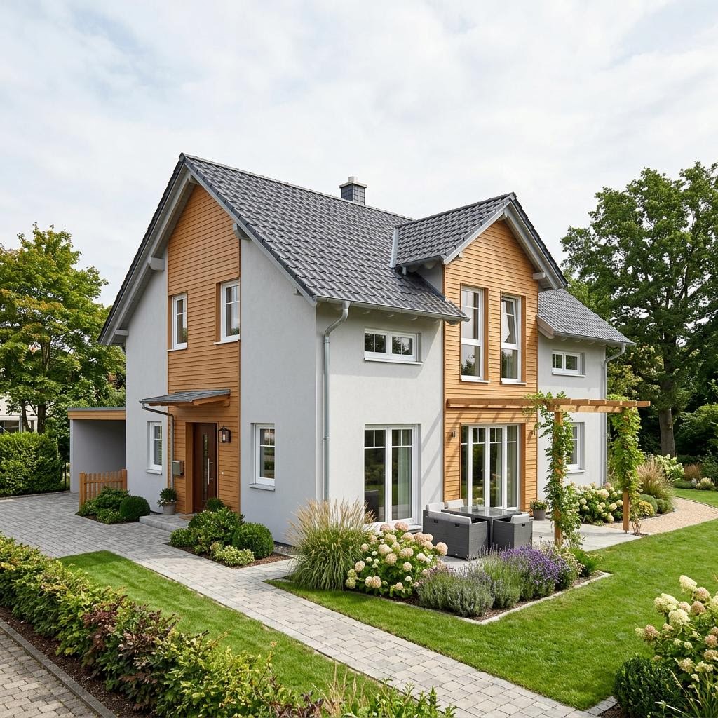 Einfamilienhaus CLOU 166 des Herstellers RENSCH-HAUS — in Holztafelbauweise, rund 162 m²