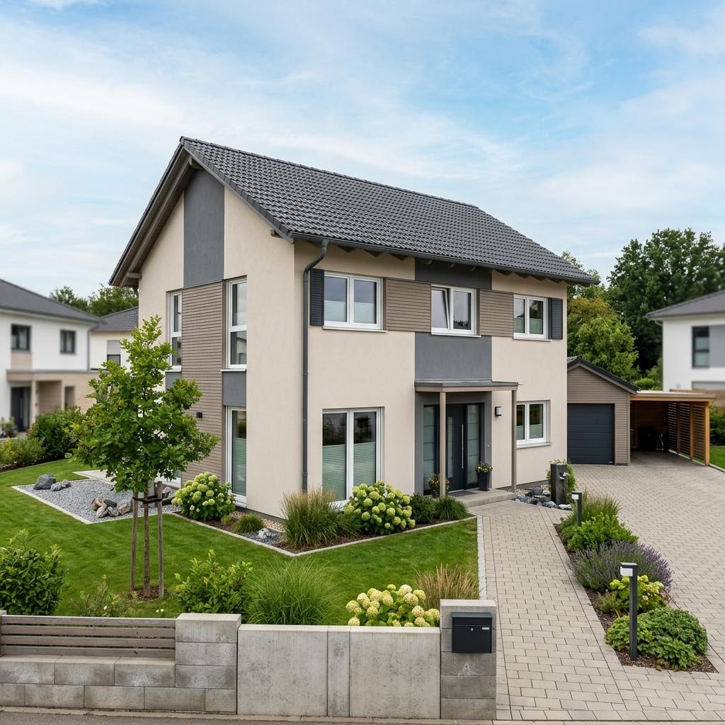 Ausbauhaus Selection-E-160 E1 des Herstellers Schwabenhaus — in Holztafelbauweise, rund 160 m²