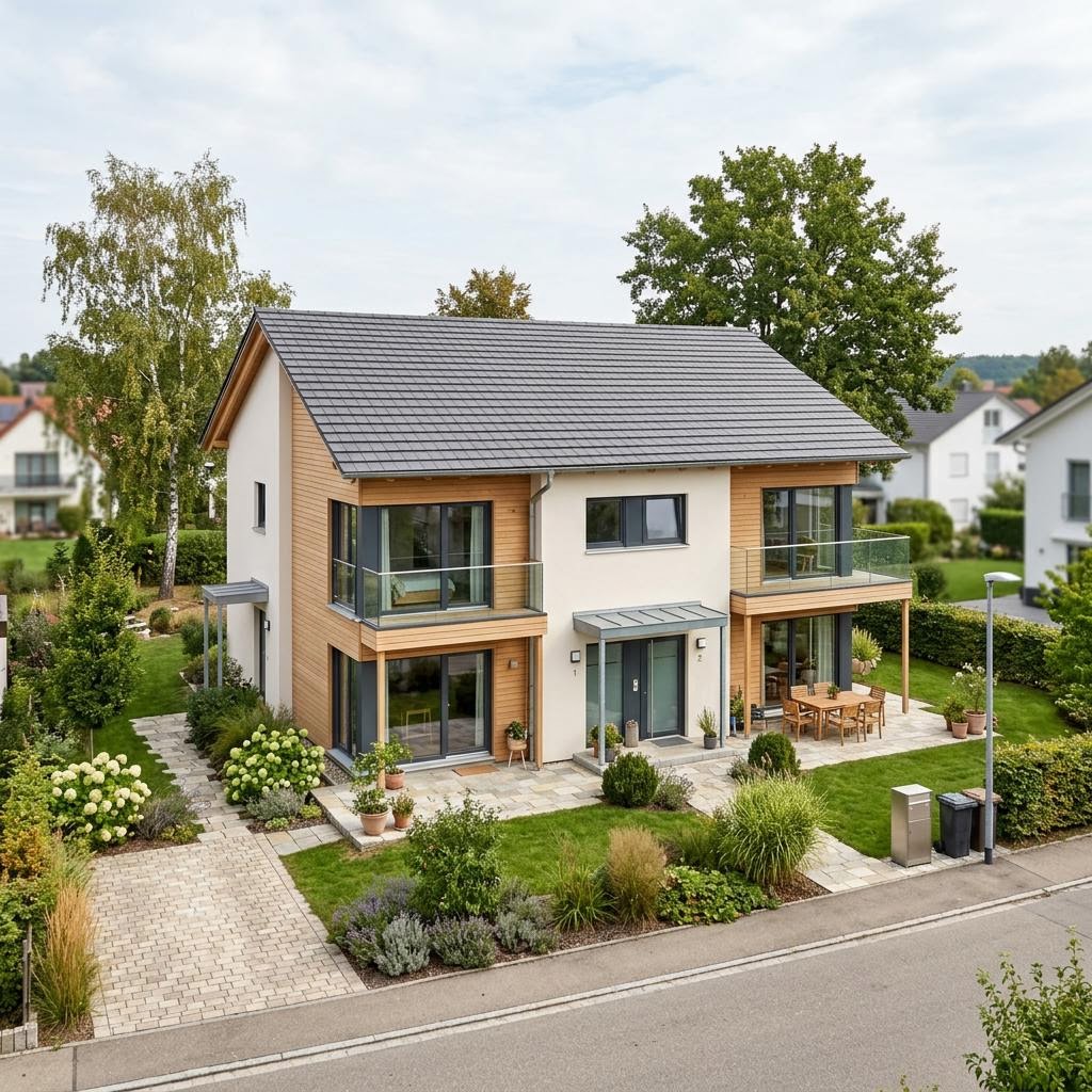 Zweifamilienhaus Zweifamilienhaus Solitaire Zwei 188 des Herstellers Schwabenhaus — Satteldach, 188 m²
