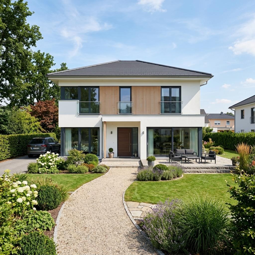 Stadtvilla CONCEPT-M 154 des Herstellers Bien-Zenker mit Walmdach — Fertighausmodell mit rund 154 m²