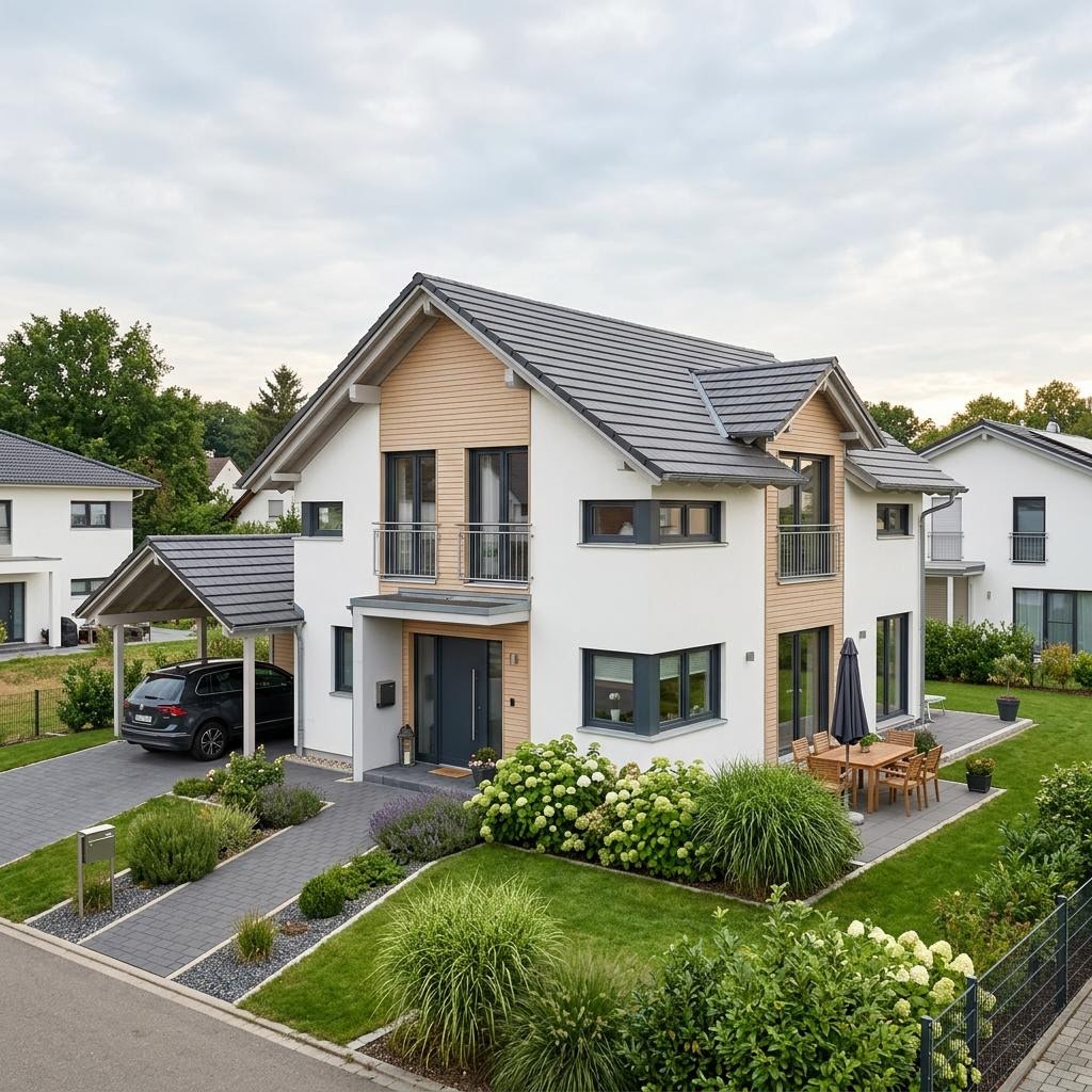 Ausbauhaus CLOU 142 des Herstellers STREIF Haus — in Holztafelbauweise, rund 142 m²