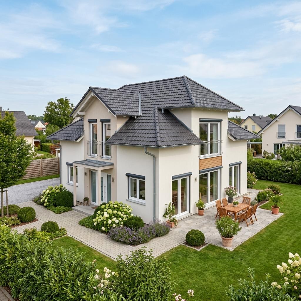 Bausatzhaus Bausatzhaus Basic 140 des Herstellers STREIF Haus — Krüppelwalmdach, 140 m²