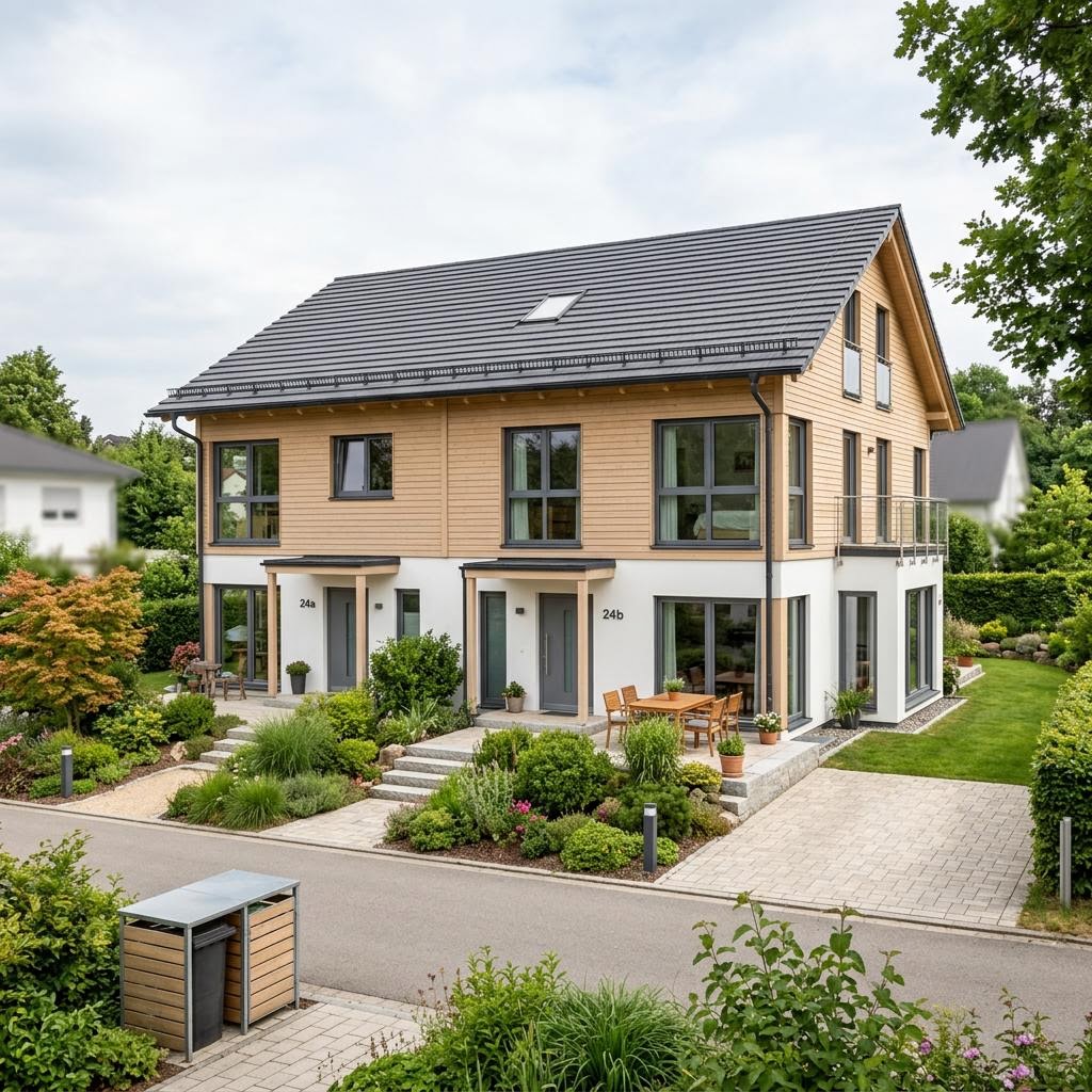 Doppelhaus Doppelhaus Nordlicht 118 des Herstellers STREIF Haus — Satteldach, 118 m²