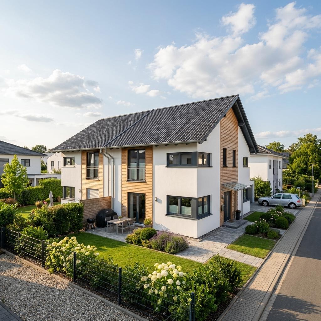 Doppelhaushälfte Doppelhaushälfte Clou D118 des Herstellers STREIF Haus mit Satteldach und 118 m² Wohnfläche