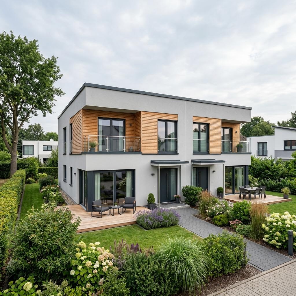 Zweifamilienhaus Zweifamilienhaus Invest 210 des Herstellers STREIF Haus — Flachdach, 210 m²