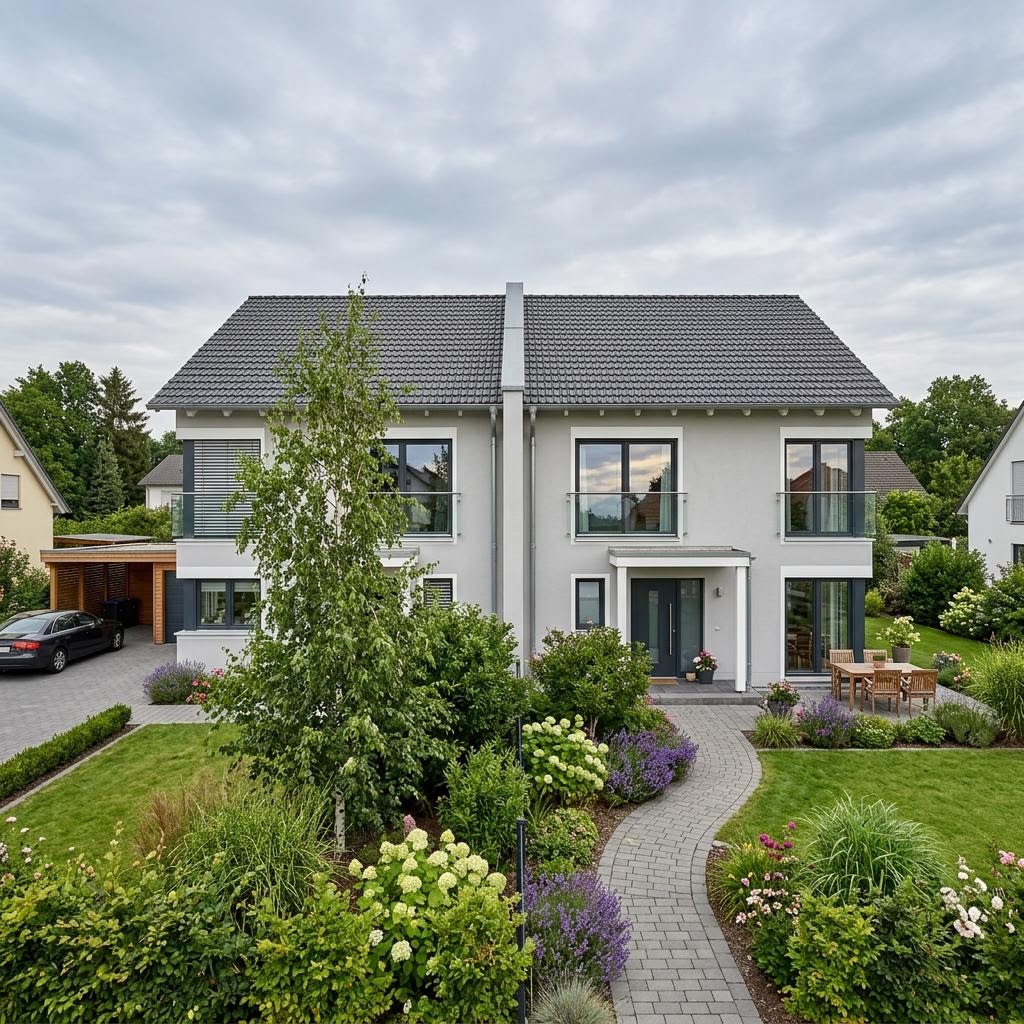 Doppelhaushälfte Zwilling 118 des Herstellers STREIF Haus — Satteldach, 118 m² für schlanke Grundstücke