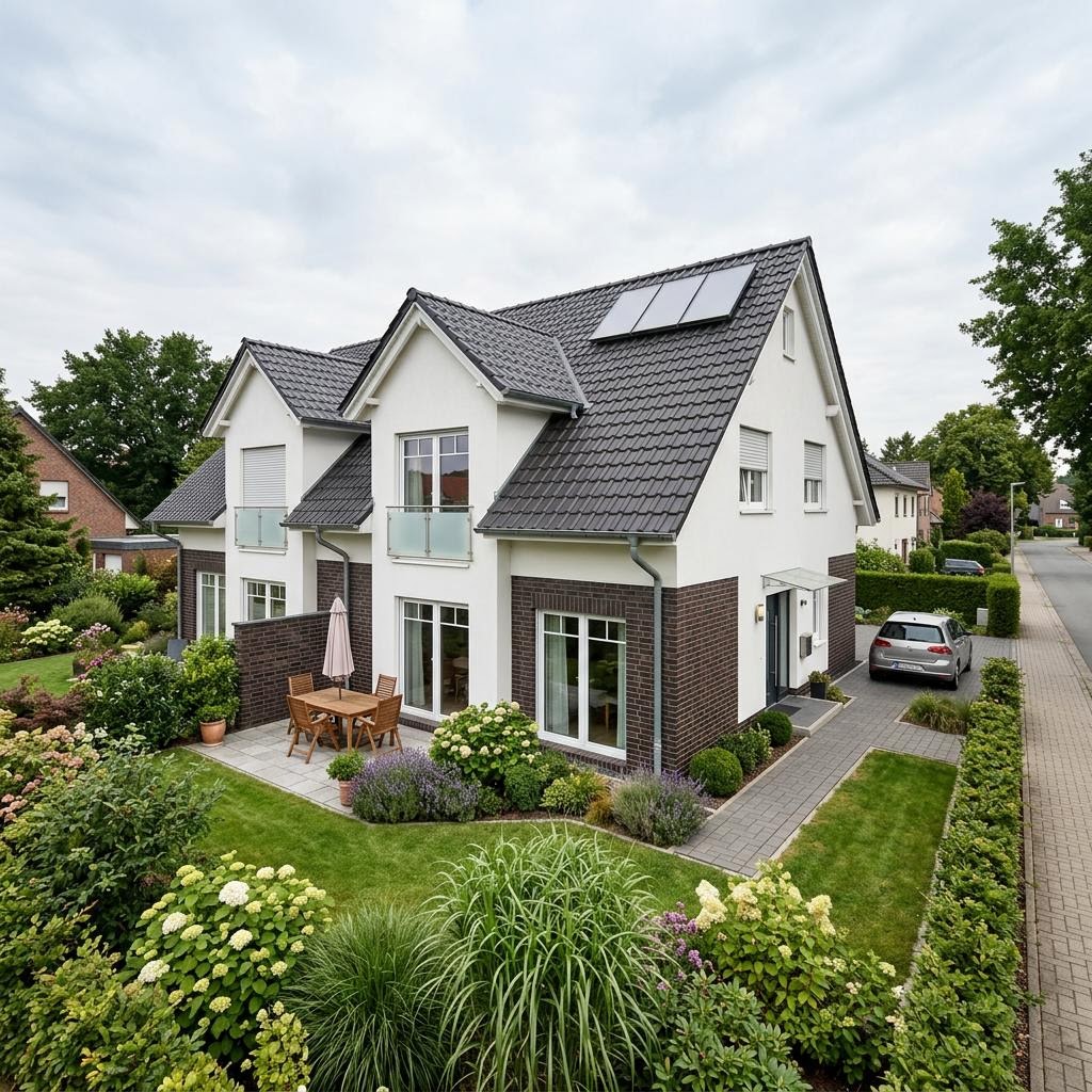 Doppelhaushälfte Doppelhaus Kassel des Herstellers Town & Country Haus Deutschland — Satteldach, 116 m² für schlanke Grundstücke