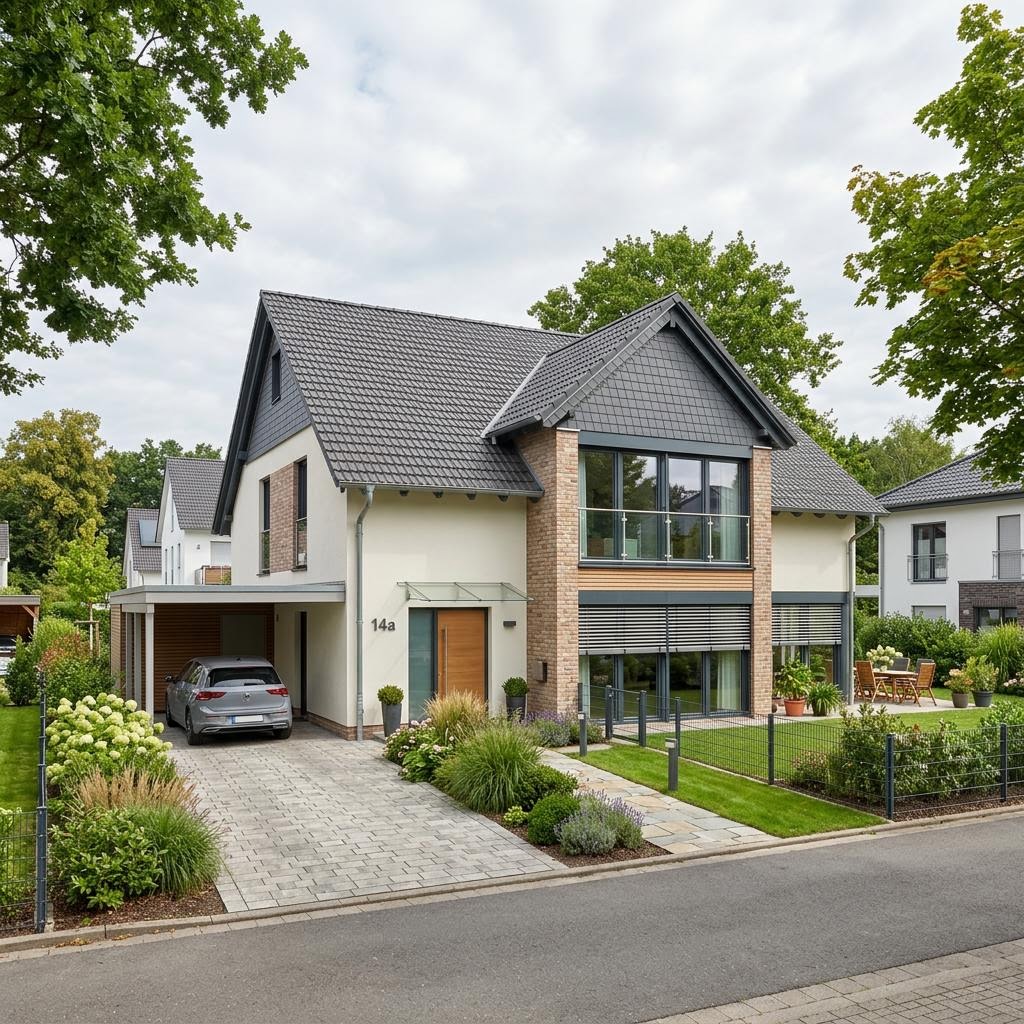 Doppelhaushälfte Duo Family 138 des Herstellers Town & Country Haus Deutschland — Satteldach, 138 m² für schlanke Grundstücke