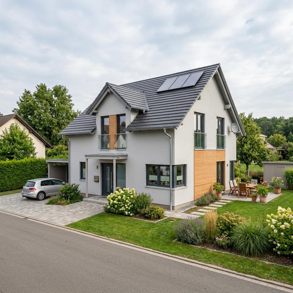 Einfamilienhaus Flair Behagen 124 des Herstellers Town & Country als Massivhaus mit Satteldach