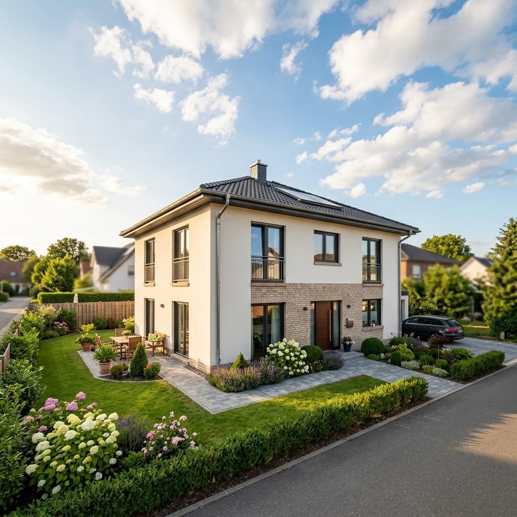 Massives Einfamilienhaus Flair Vital 134 des Herstellers Town & Country mit Satteldach