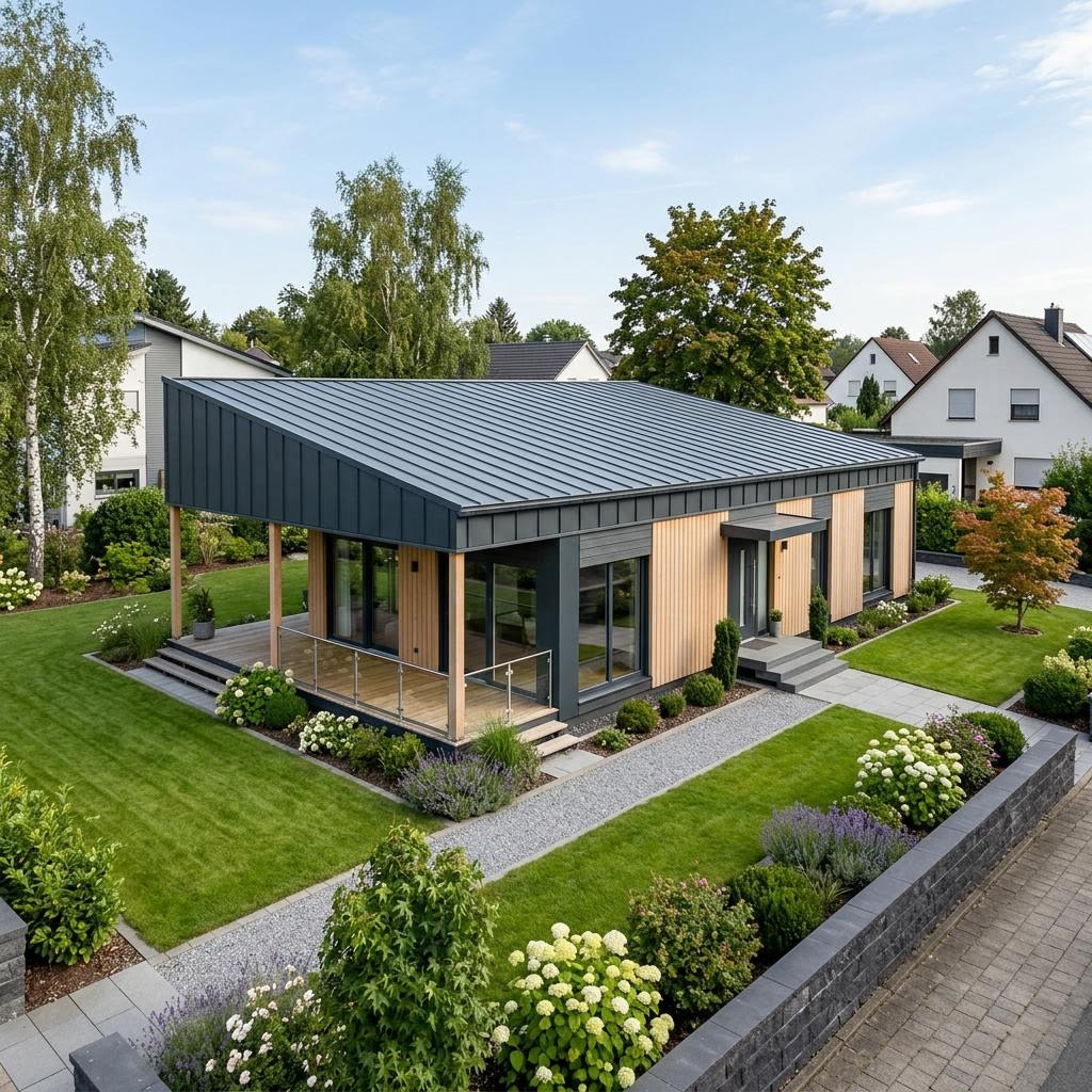 Modulhaus Modulhaus Flex 96 des Herstellers Vario-Haus - Deutschland — Pultdach, 96 m²