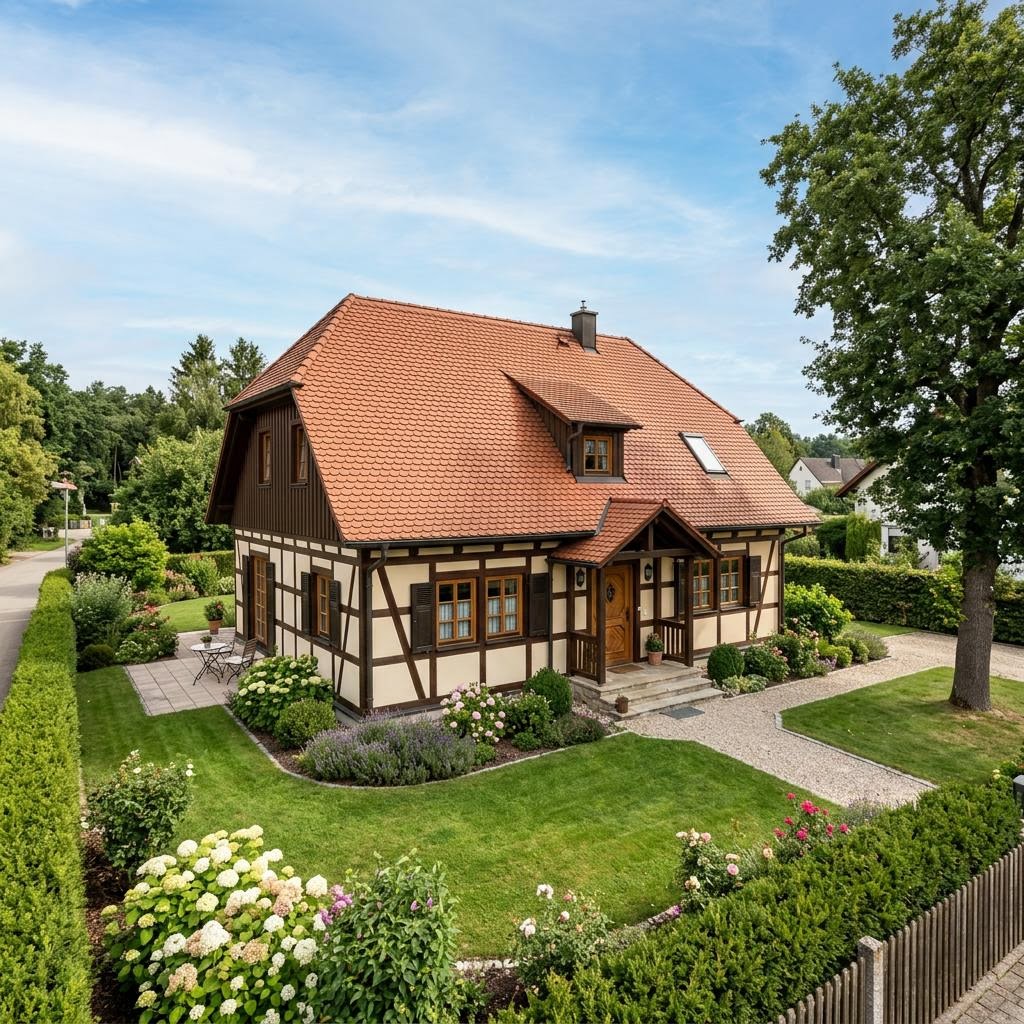 Landhaus Kate 126 des Herstellers Wagener Systemhausbau — Holzskelettbau mit Krüppelwalmdach und 126 m²