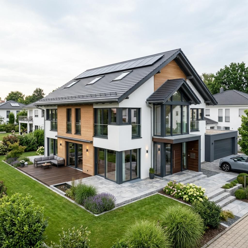 Luxusvilla & Designerhaus Vita des Herstellers WeberHaus — in Holztafelbauweise, rund 172 m²