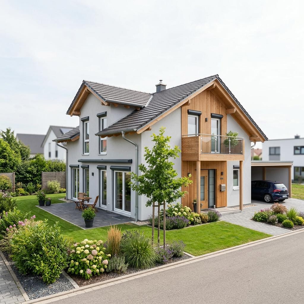 Einfamilienhaus Edition Select 125 des Herstellers WOLF-HAUS — in Holztafelbauweise, rund 125 m²